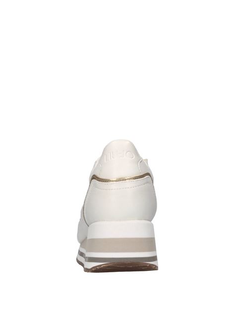 Sneakers in ecopelle LIU JO | OLIVIA 822 TUMBLED/SPREADING/METALLIBIANCO-ORO